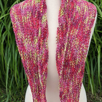 "Apple Blossom" shawlette/scarf