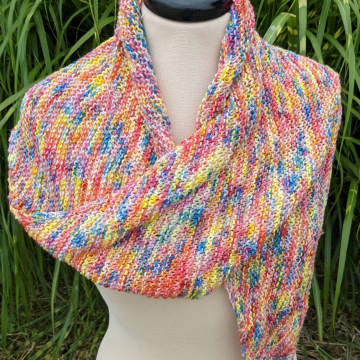 Rainbow shawlette/scarf